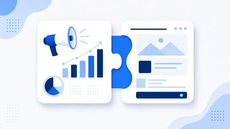 Marketing and website planning illustration